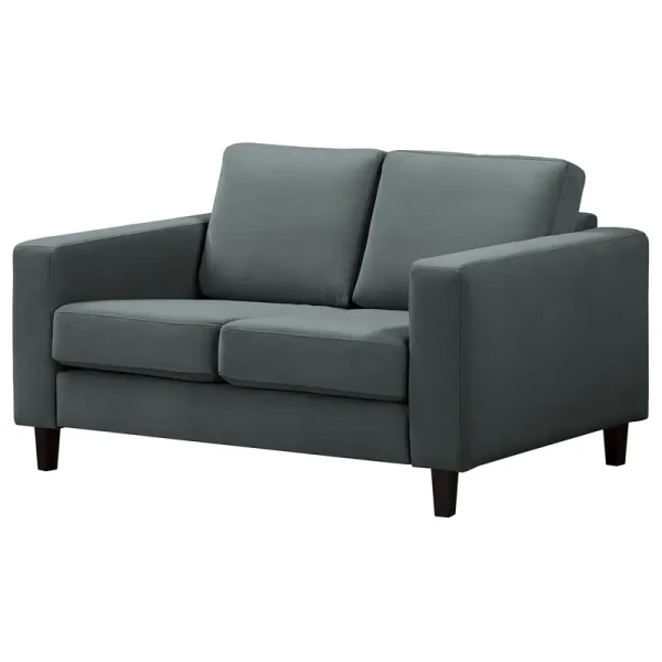 2-Sitzer Sofa Grau Samt Vaia 154 x 86 x 90cm Skandi