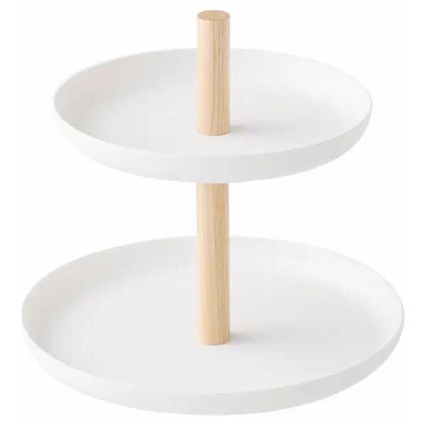 Schmucketagere Ø 16cm Weiß