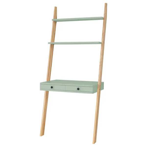 Schreibtisch-Regal Monty 79 x 183 x 49cm Grün/Mintgrün