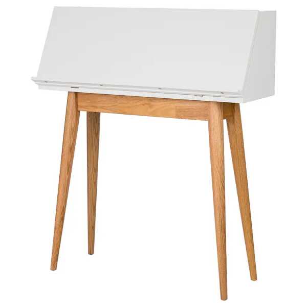 Sekretär 90 x 105 x 33cm Weiß