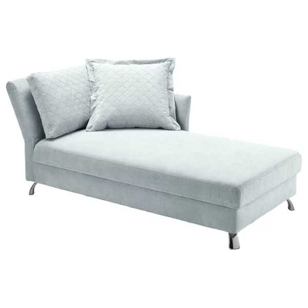 Recamiere Hillarys I Blau Mischgewebe Aurora 96 x 80 x 220cm Ausrichtung links Skandi