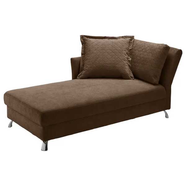 Recamiere Hillarys I Braun Mischgewebe Aurora 116 x 80 x 220cm Ausrichtung rechts Skandi