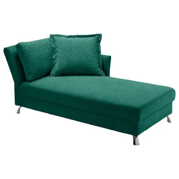 Recamiere Hillarys I Türkis Mischgewebe Aurora 96 x 80 x 220cm Ausrichtung links Skandi