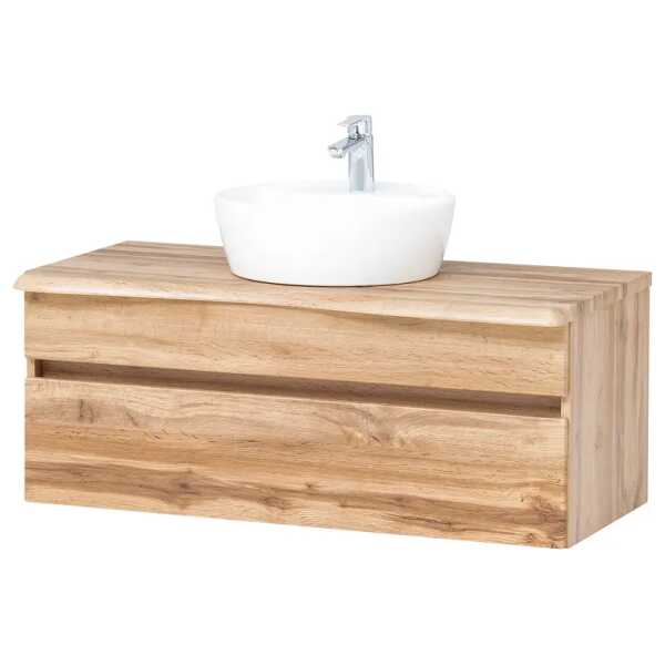 Waschtisch 101cm Braun/Wotaneiche Dekor