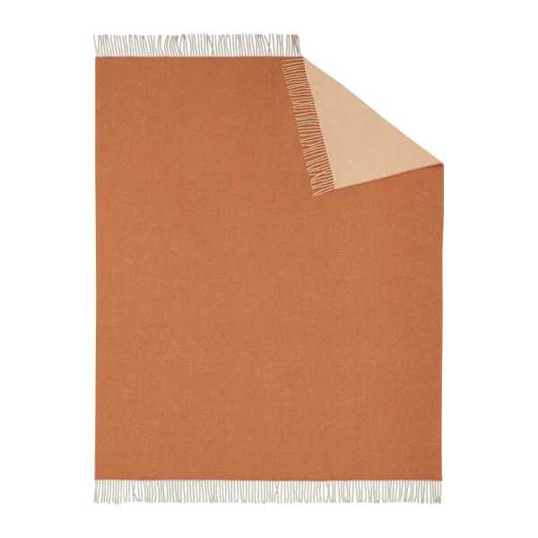 Plaid Cashmere I 150 x 200cm Orange/Orange Wolle