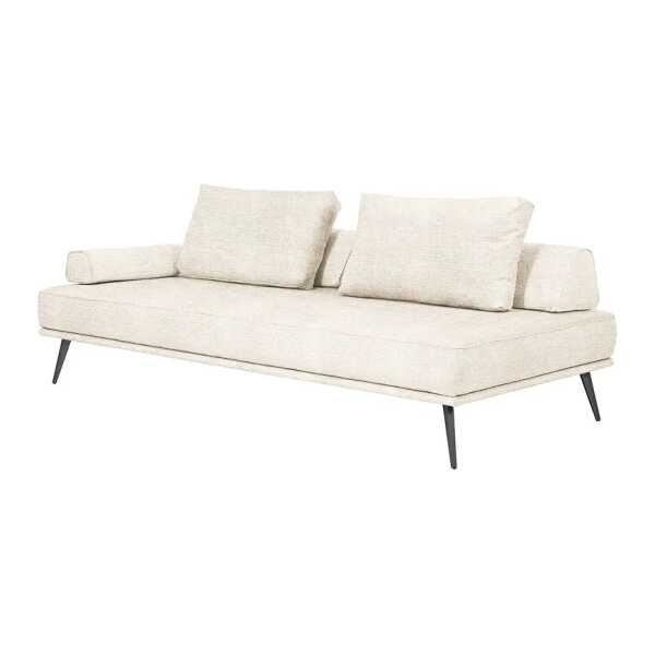 Recamiere Mid East Beige Flachgewebe Costa 202 x 57 x 102cm Keine Funktion Modern