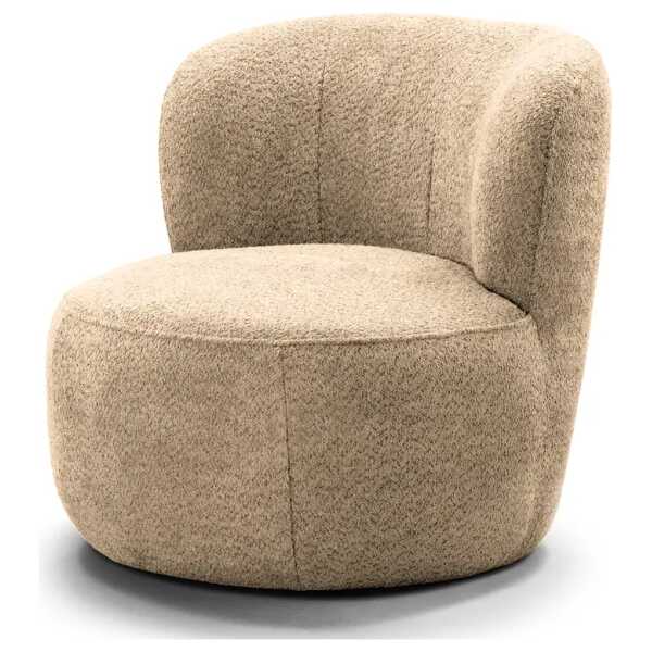 Sessel LOVELOCK Beige Bouclé Stoff Cady 78 x 75 x 84cm