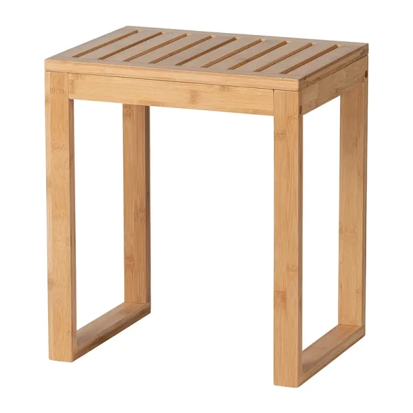 Badhocker Bambusa Bambus Beige 40 x 30 x 46cm
