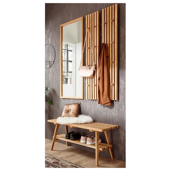 Garderobenset 4-teilig 94 x 170 x 35cm Braun
