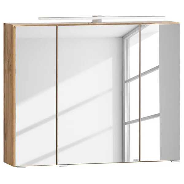 Spiegelschrank 80cm Braun