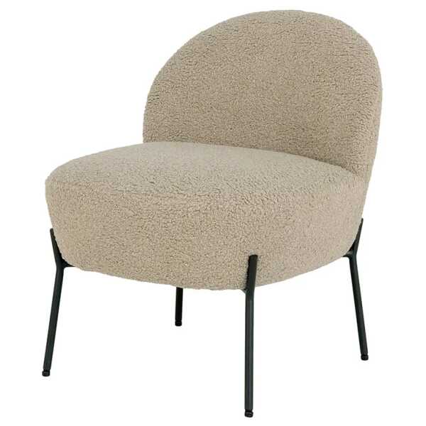 Sessel Braun Strukturstoff 57 x 71 x 66cm