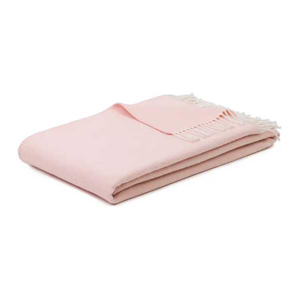 Plaid Iowa 150 x 1 x 200cm Pink/Altrosa Mischgewebe