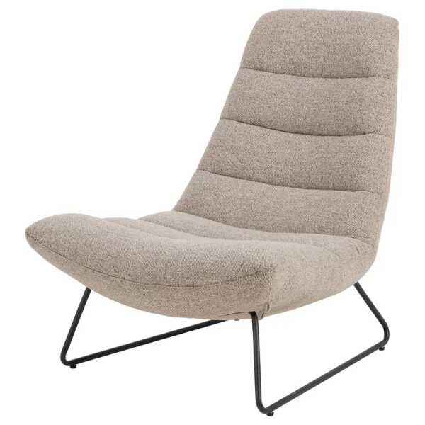 Loungesessel Beige Bouclé 83 x 97 x 93cm