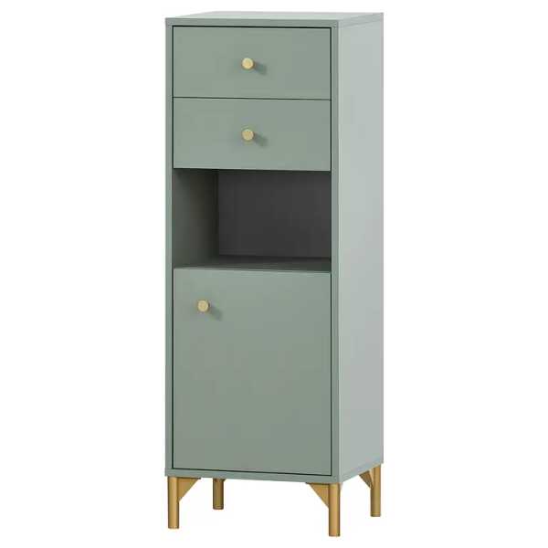 Midischrank Ando 40 cm 40 x 114 x 33cm Grün