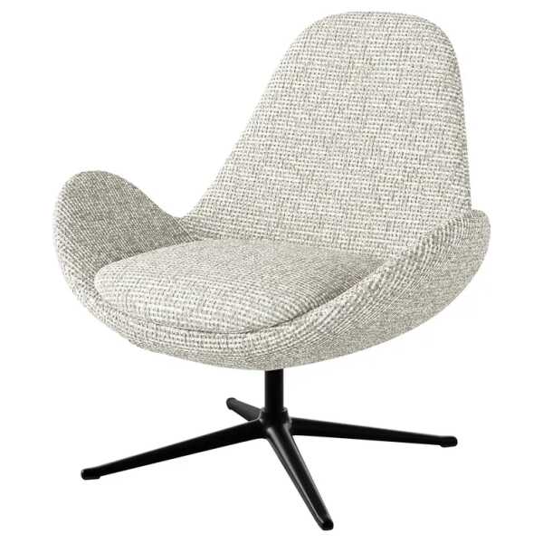 Sessel Grau Chenille Enne Schwarz 87 x 90 x 82cm