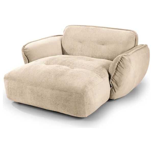 XXL-Sessel Lascari Beige Chenille Glesni 182 x 87 x 184cm