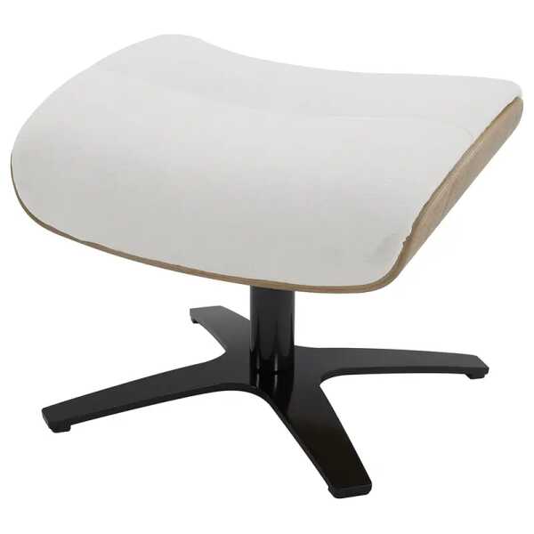 Polsterhocker 52 x 40 x 39cm Weiß