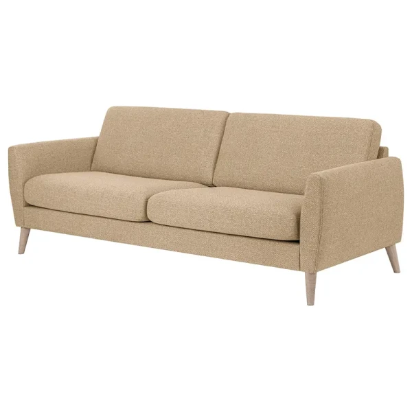 3-Sitzer Sofa Tuena Beige Recycelter Strukturstoff Gesa 225 x 80 x 86cm Modern