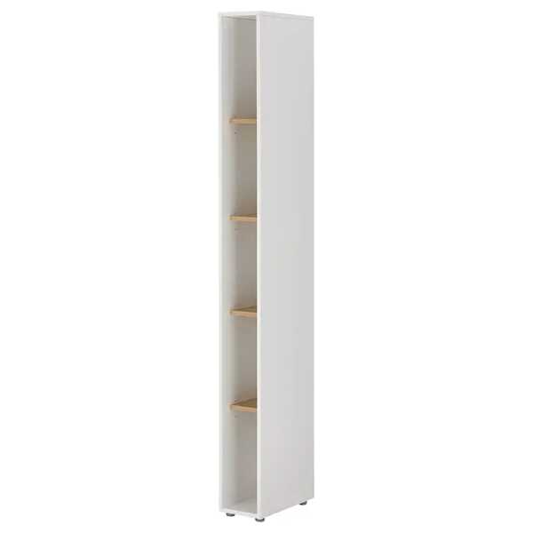 Regal Spanplatte, beschichtet Weiß/Weiß 200cm