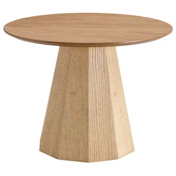 Beistelltisch Ø 60cm Braun/Beige/Eiche