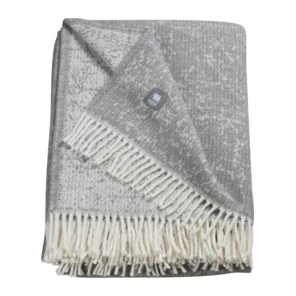 Plaid 140 x 1 x 200cm Grau/Grau Mischgewebe