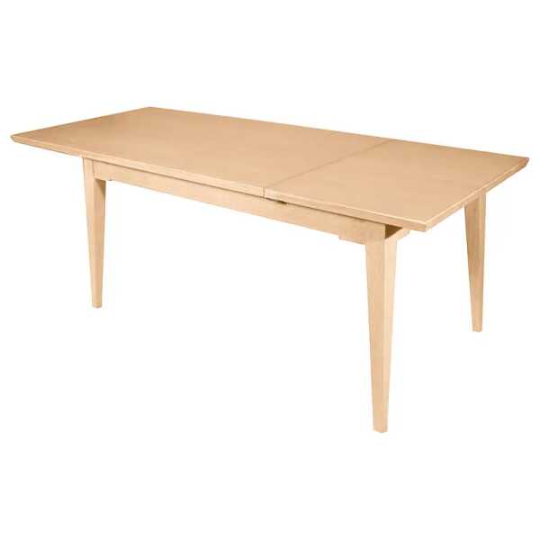 Ausziehbarer Esstisch 160cm Braun/Pinie Hell