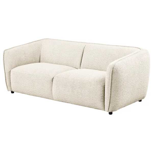 2,5-Sitzer Sofa Beige Bouclé Stoff Anouk 210 x 73 x 93cm Modern