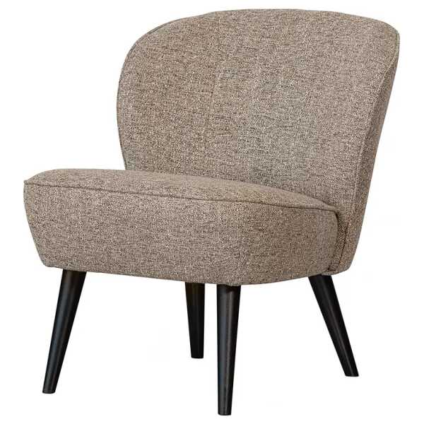 Sessel Braun/Hellbraun Strukturstoff 59 x 71 x 70cm