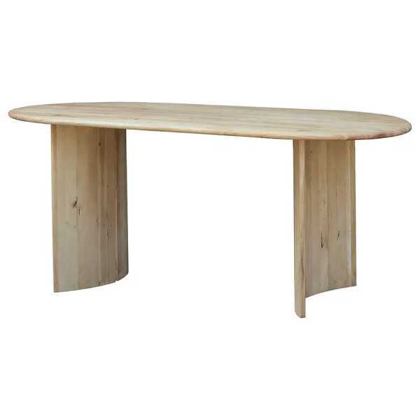 Massiver Esstisch 180 x 77 x 90cm Braun