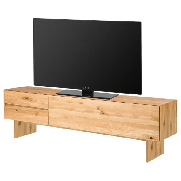 Massives TV-Lowboard RUCA Massivholz Wildeiche, geölt Braun/Wildeiche 201 x 63 x 40cm
