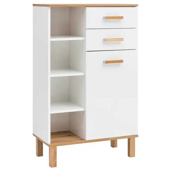 Midischrank II 67 x 115 x 35cm Weiß/Weiß