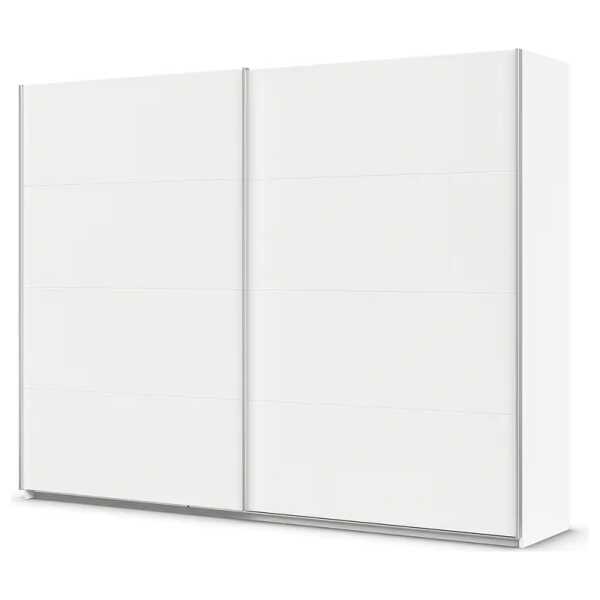 Schwebetürenschrank - Uni 271cm Weiß/Alpinweiß