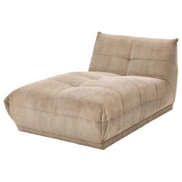 Sofaelement Relaxliege Nielson Braun Cordstoff Riffka 105 x 80 x 185cm