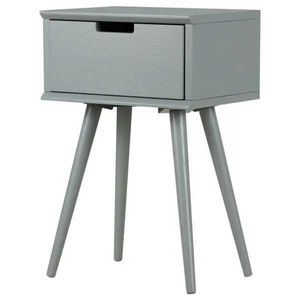 Nachttisch Mitrana 40 x 61 x 30cm Grau/Grau