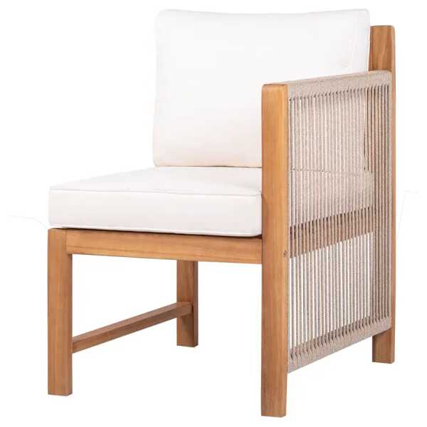 Diningstuhl mit 1 Armlehne Polyester Braun/Beige 58 x 86 x 66cm