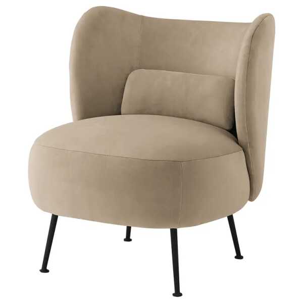 Loungesessel DAROAN Braun/Beige/Taupe Bouclé 61 x 72 x 71cm