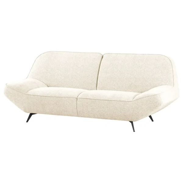 3-Sitzer Sofa Mettina Weiß Chenille Raica 223 x 87 x 96cm Modern