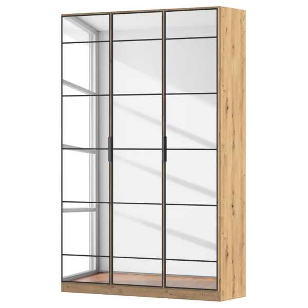 Garderobenschrank Acero 136cm Braun/Eiche Artisan Dekor