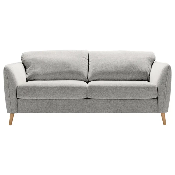Schlafsofa LYKKEBY Grau Webstoff Kiana 193cm Modern