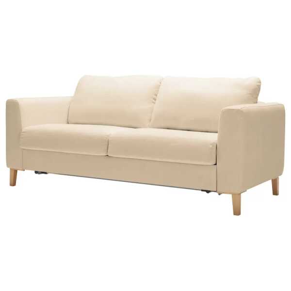 Schlafsofa Takepi Beige Flachgewebe Calea 220cm Modern