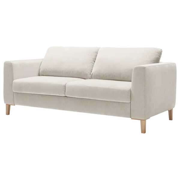 Schlafsofa Takepi Beige Flachgewebe Liara 220cm Modern