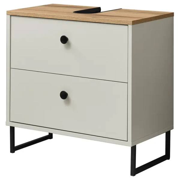 Waschbeckenunterschrank 60 x 60 x 35cm Beige