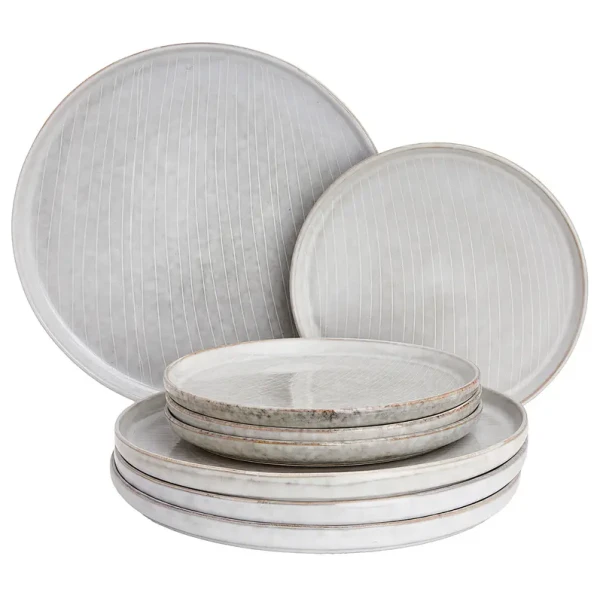 Teller-Set 8-tlg. Ø 27cm Grau