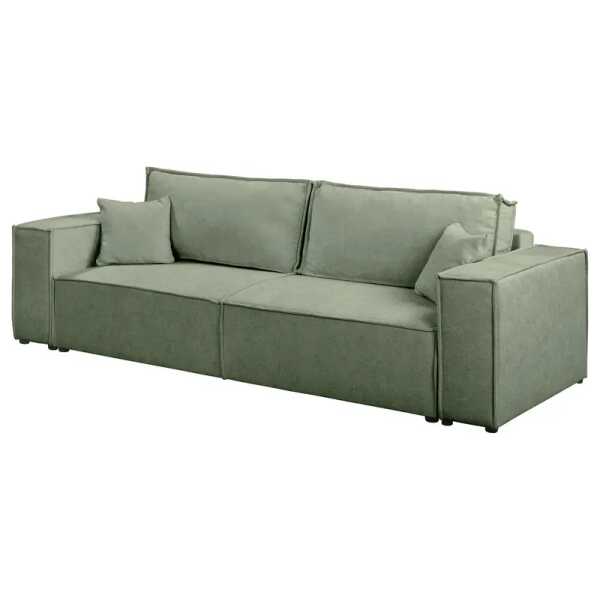 Schlafsofa PARTON Grün Bouclé Stoff Sideri 255 x 70 x 105cm Modern