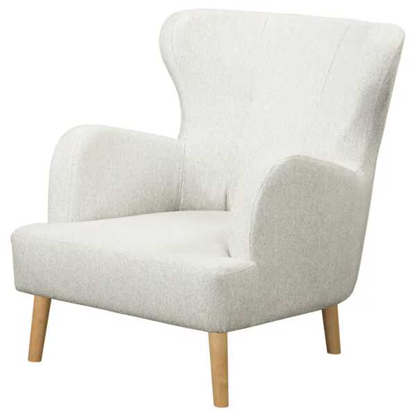 Ohrensessel Cobby Beige Strukturstoff Mosha 88 x 88 x 64cm