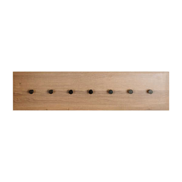 Wandgarderobe 80 x 20 cm braun/schwarz