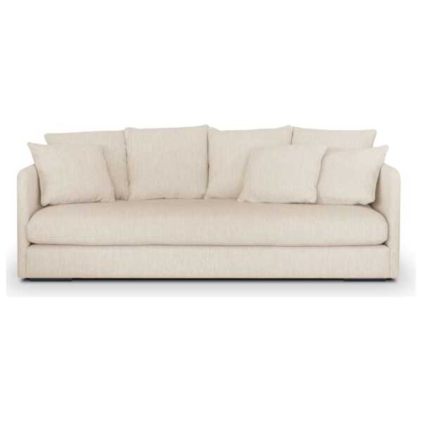 4-Sitzer-Sofa mit Stoffbezug, beige