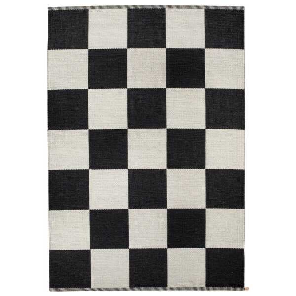 Kasthall Checkerboard Icon Teppich 165x240 cm Midnight black
