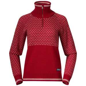 Bergans Damen Alvdal Wool Half Zip Pullover