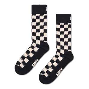 Black Dizzy Check Crew Sock